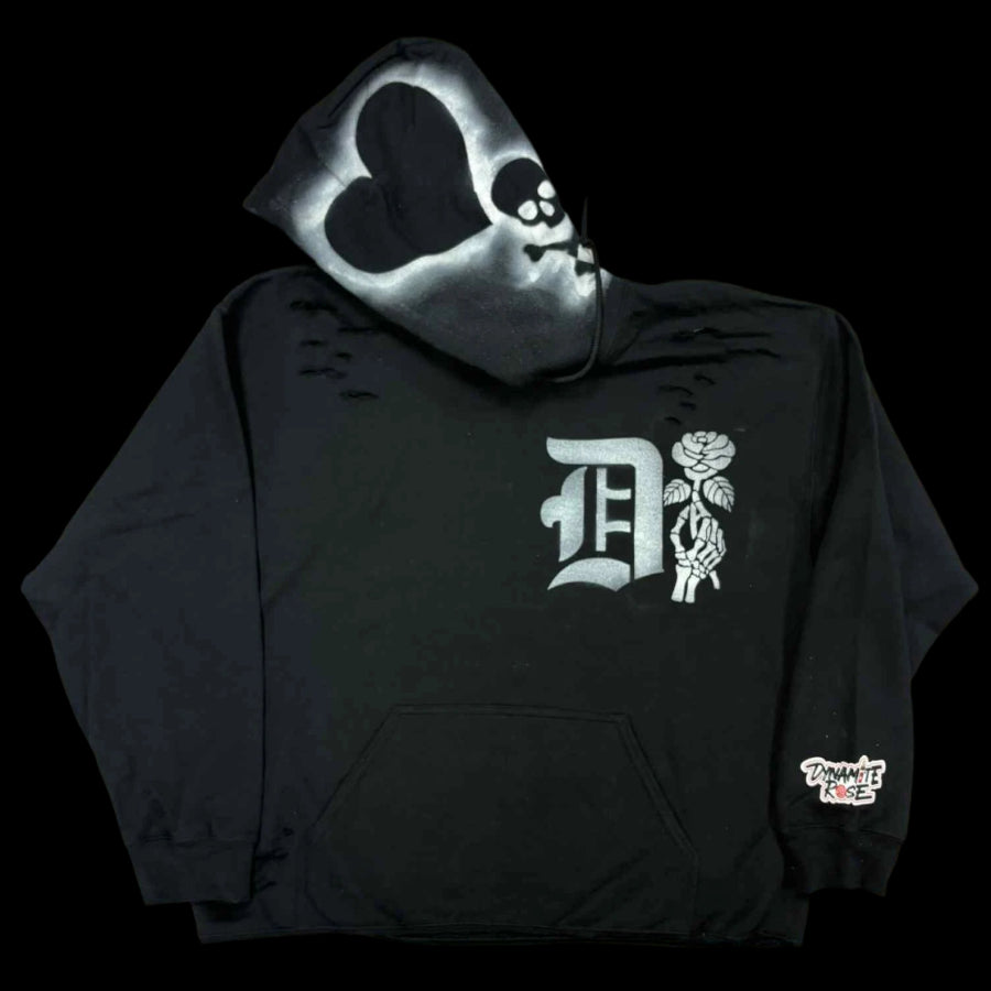 Distressed & Cropped “Your Flowers” Hoodie.