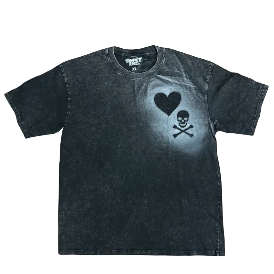 “Rock Bottom” Acid wash Tee