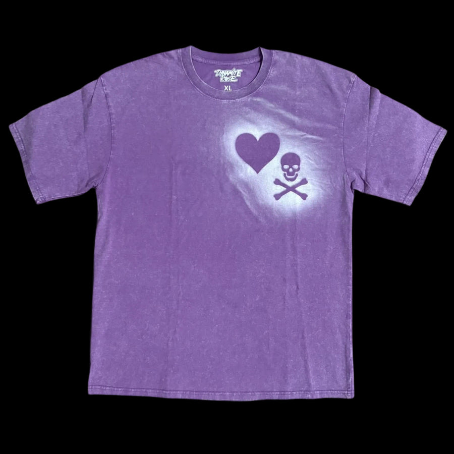 “Rock Bottom” Acid wash Tee