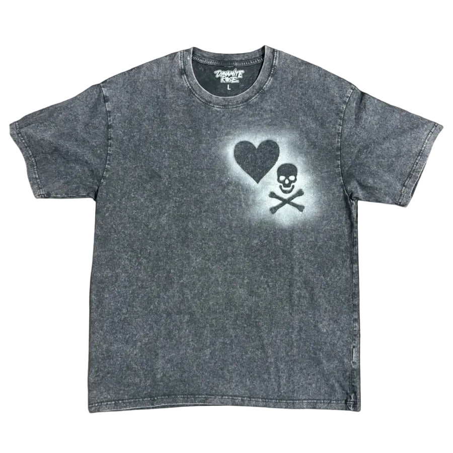 “Rock Bottom” Acid wash Tee