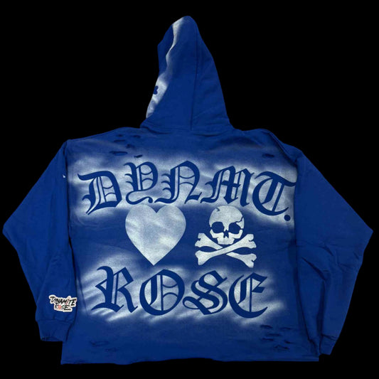 Distressed & Cropped “Your Flowers” Hoodie.