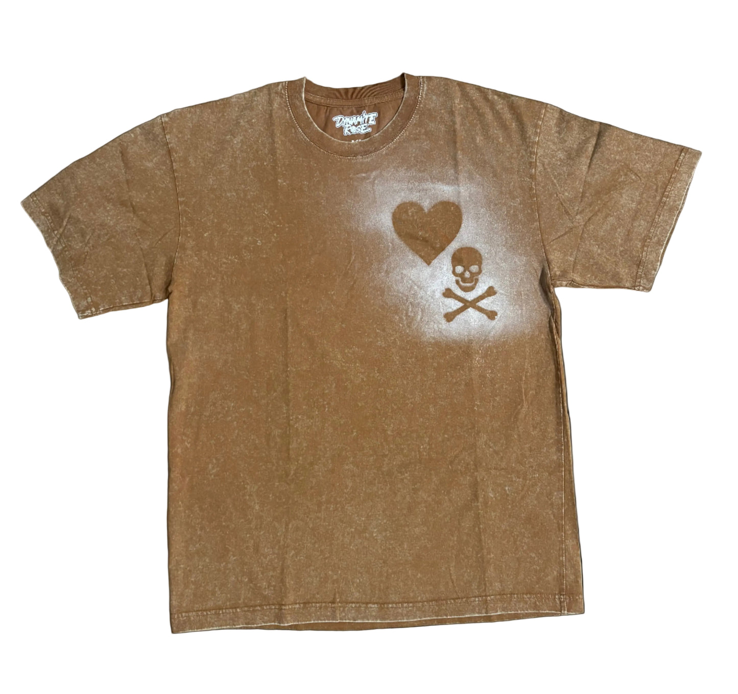 100% cotton acid wash tee