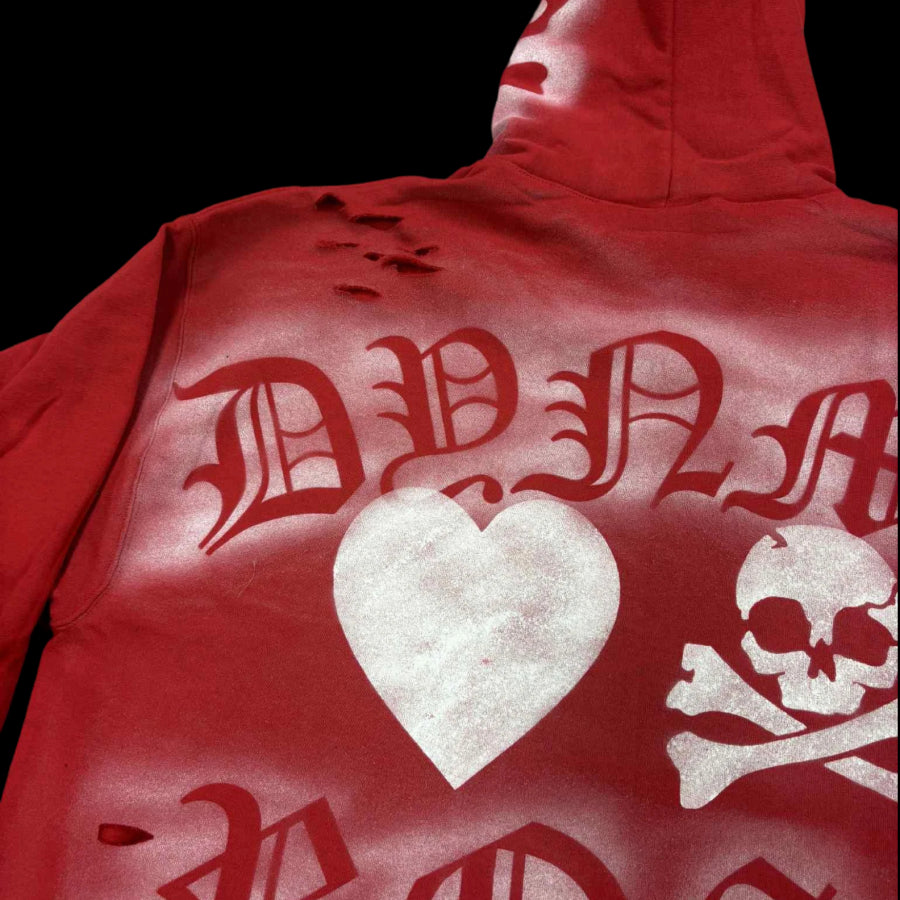 Distressed & cropped “YOUR FLOWERS” Hoodie