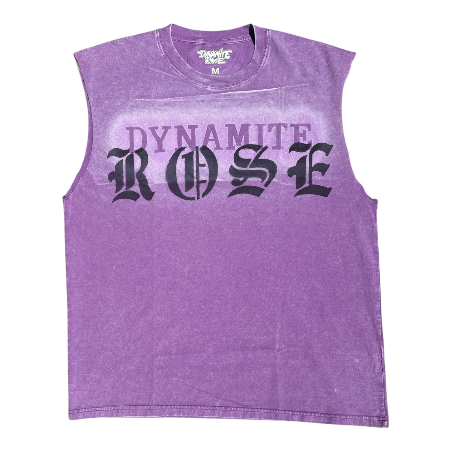 100% cotton acid wash sleeveless tee
