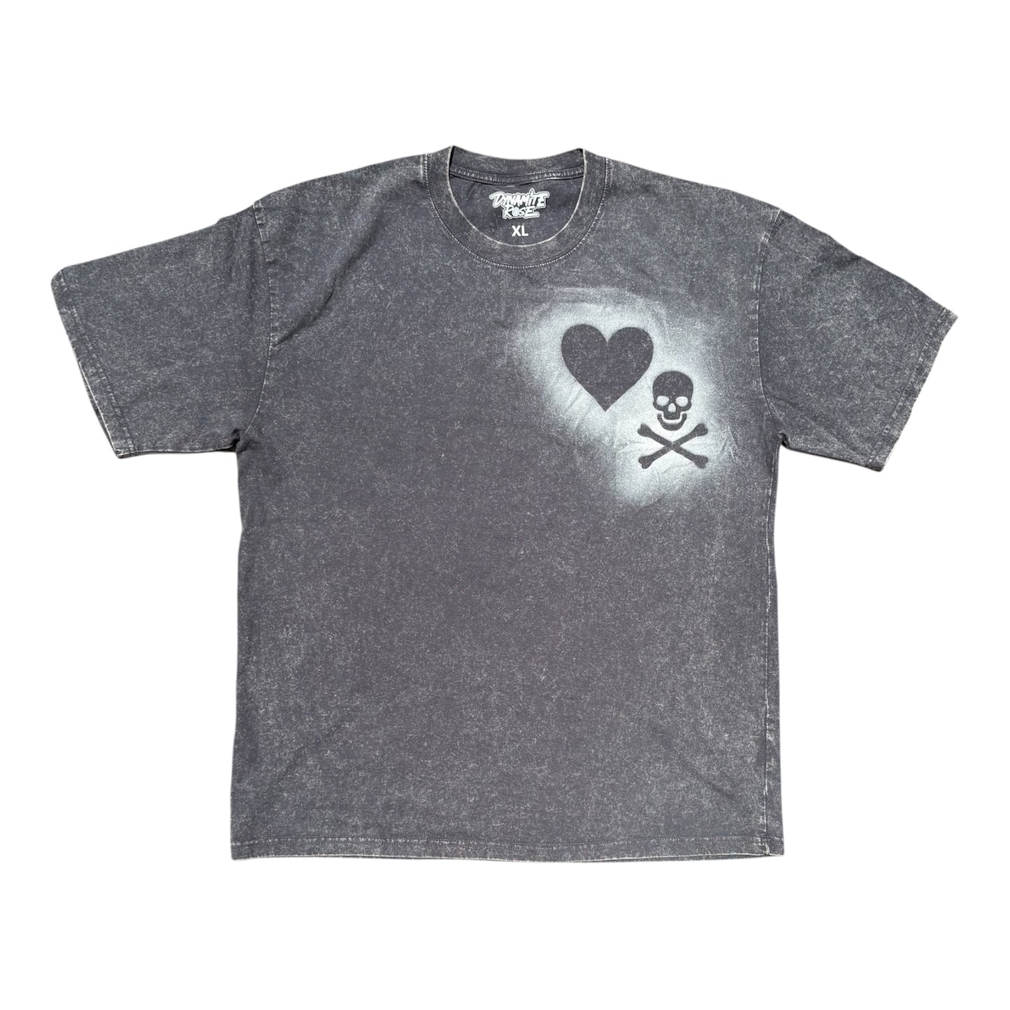 100% cotton acid wash tee
