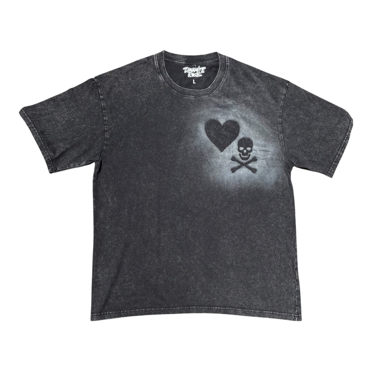 100% cotton acid wash tee
