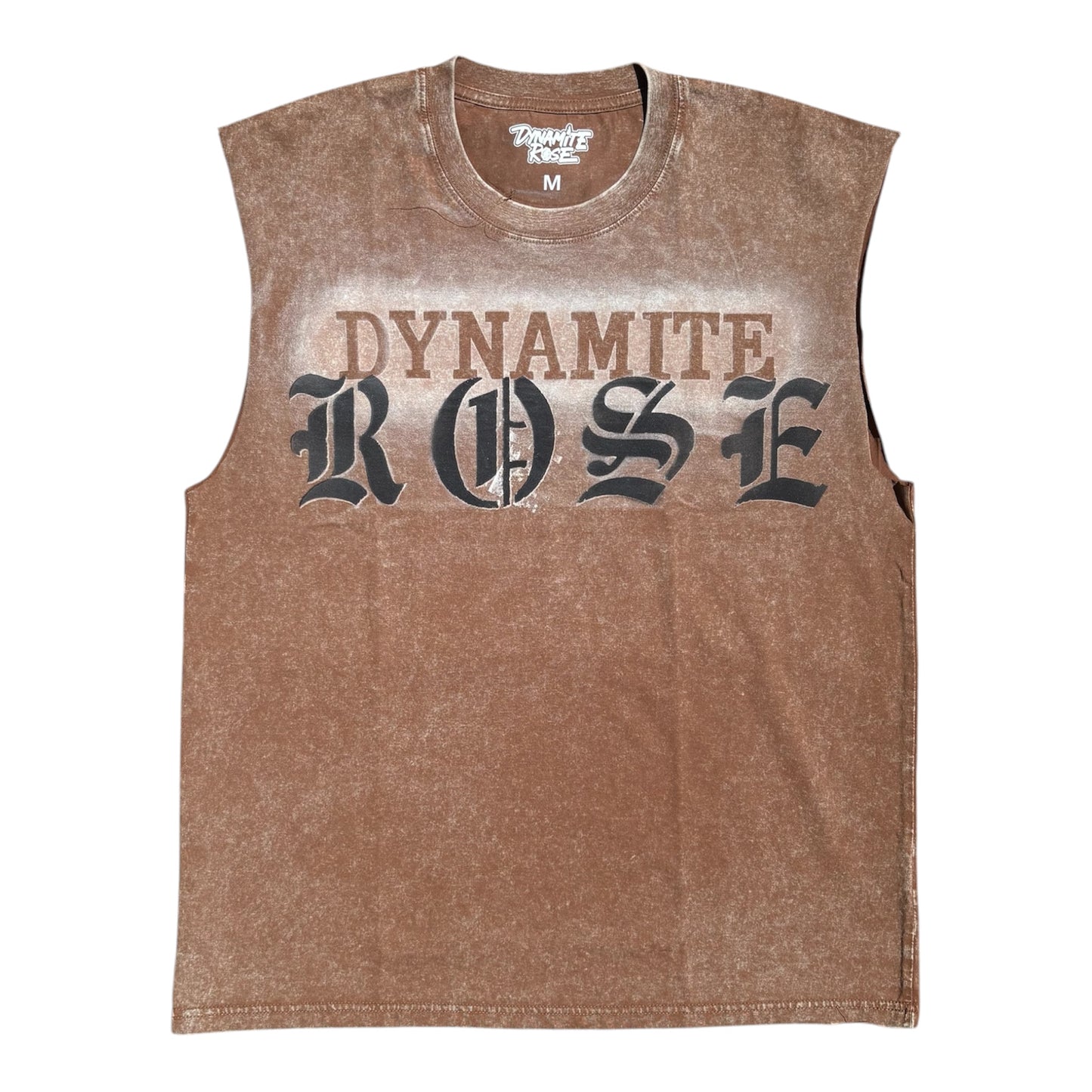 100% cotton acid wash sleeveless tee