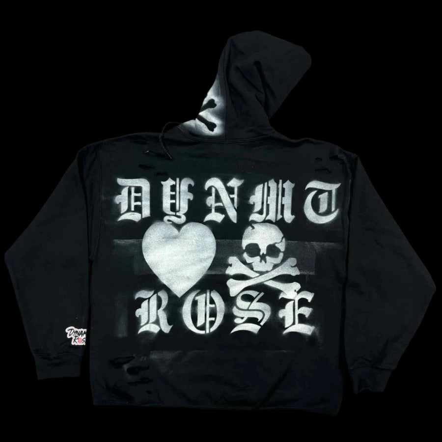 Distressed & Cropped “Your Flowers” Hoodie.