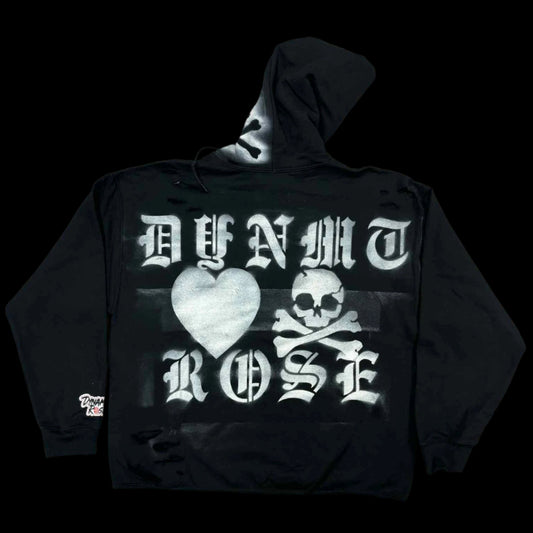 Distressed & Cropped “Your Flowers” Hoodie.