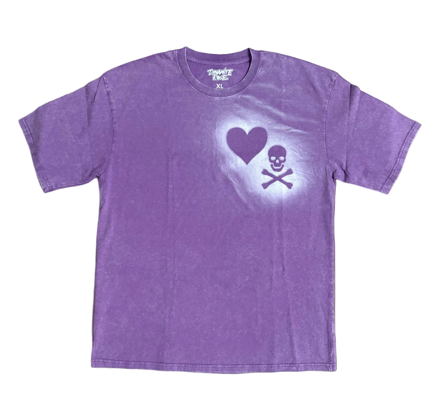 100% cotton acid wash tee