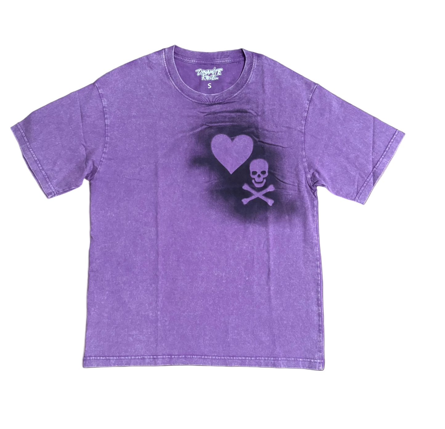 100% cotton acid wash tee