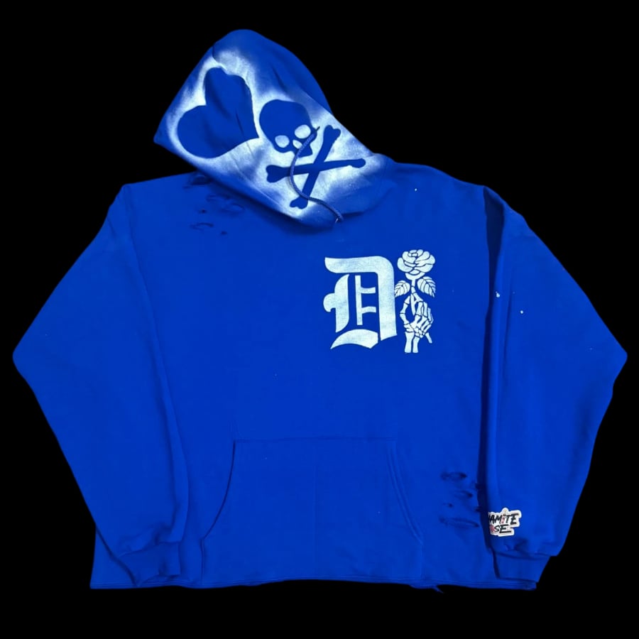 Distressed & Cropped “Your Flowers” Hoodie.