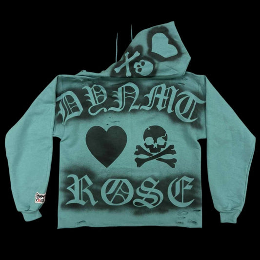 Distressed & Crooped “Your Flowers” Hoodie.