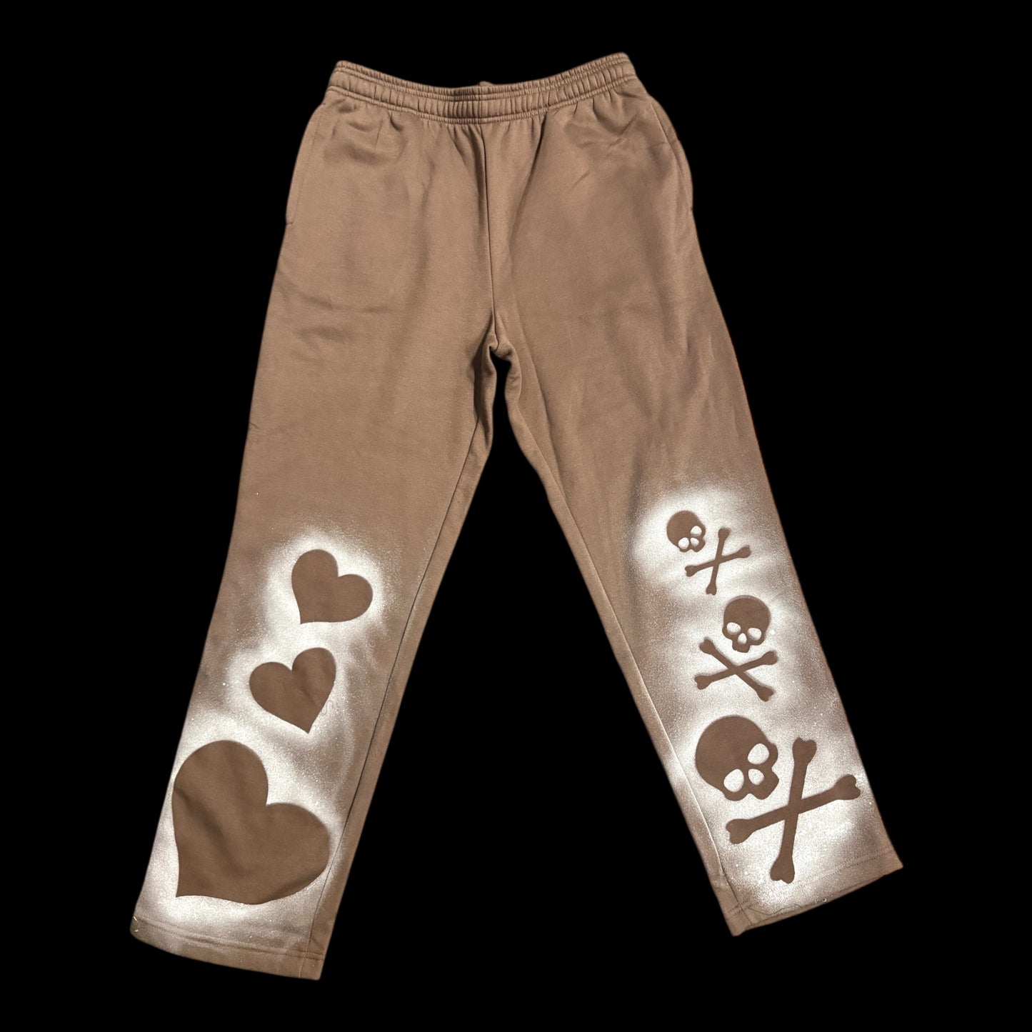 “Brown sugar” Open-Bottom pants