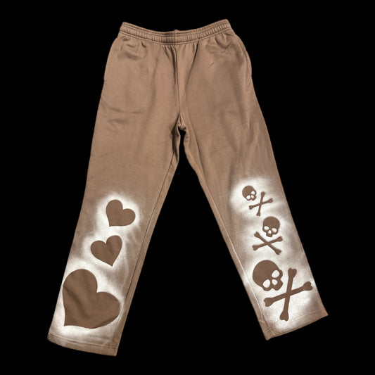 “Brown sugar” Open-Bottom pants